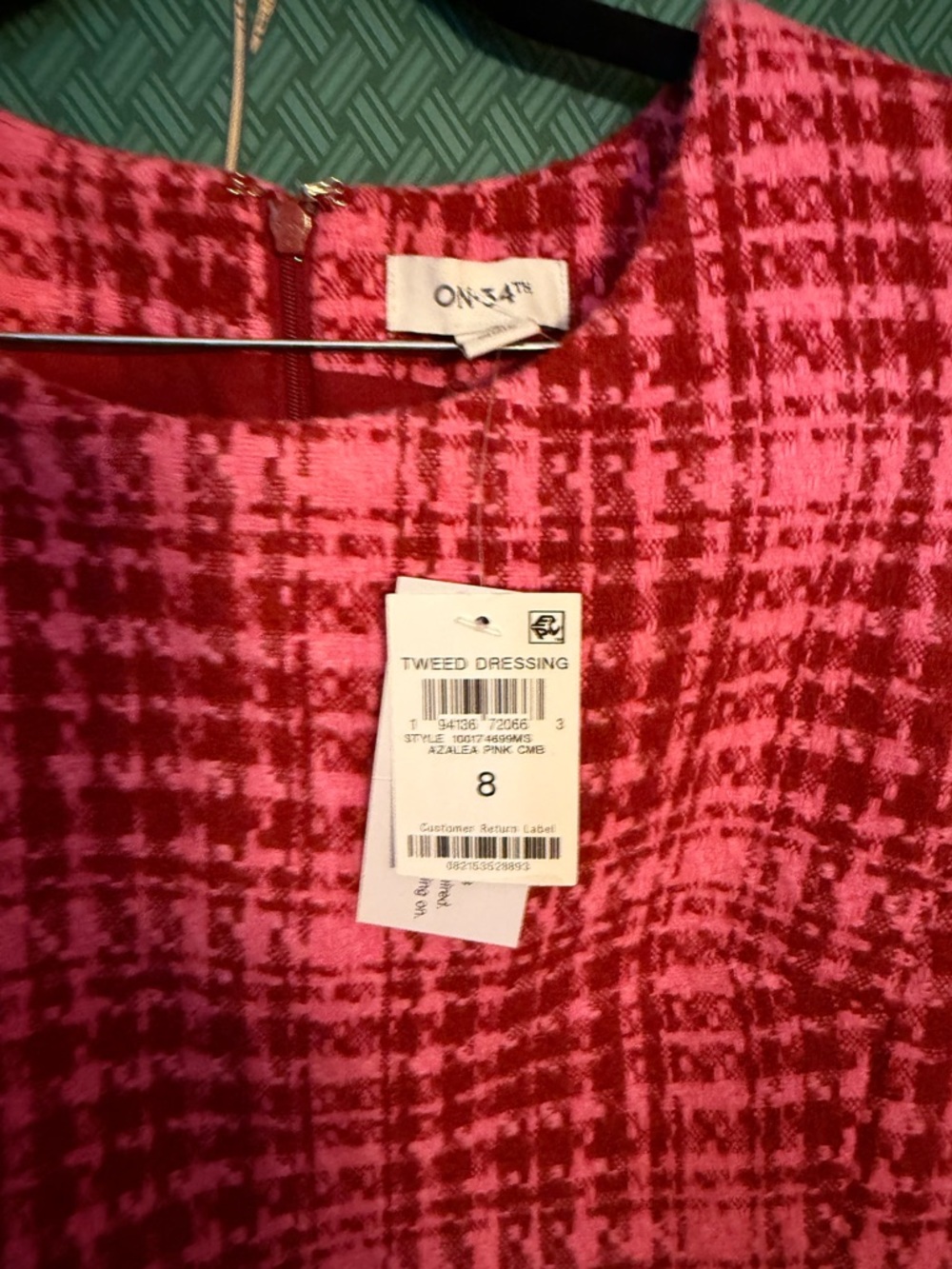 Azalea Pink Tweed Dress and Open Blazer Set- READ - Picture 2 of 7